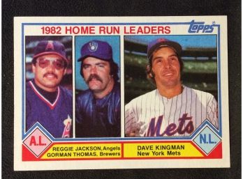 1983 Topps Home Run Leaders - Jackson - Thomas - Kingman
