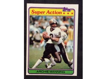 1981 Topps Archie Manning Super Action