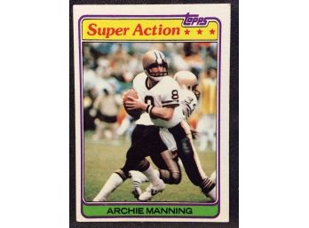 1981 Topps Archie Manning Super Action