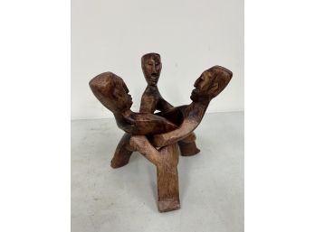 Interlocking Wooden Tribal Display Piece
