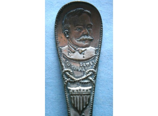 Admiral Dewey & Flagship Olympia Souvenir Spoon