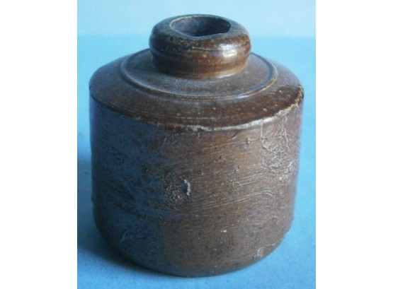 19th Century Stoneware Ink Bottle