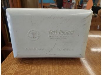 Vintage Metal Fort Howard Single Fold Towel Dispenser
