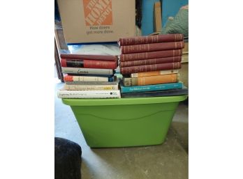 Tub Of Vintage Books Sewing, Children's And More