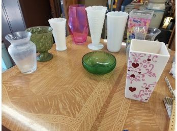 10 Pre-owned Glass Vases