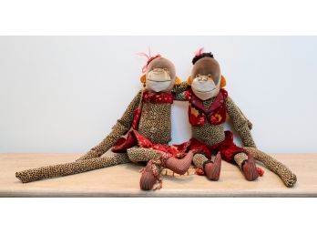 Artistically Hand Made Imported Stuffed Monkeys From Africa