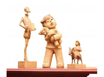 Ouro Artisania Wood Carved Figurines Made In Spain