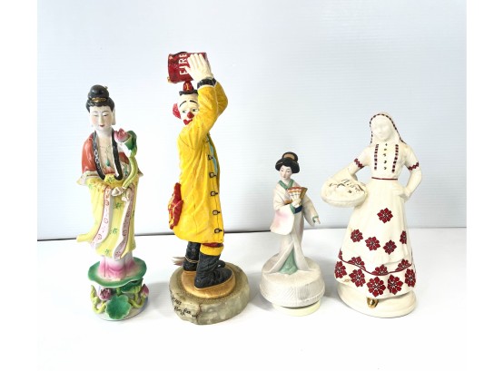 Ron Lee Artist Clown Signed Twice . Asian Statues .