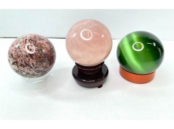Glass And Marble Orbs