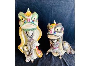 Chinese Dragon Costume Statues