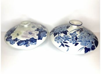 Asian Blue And White Vases