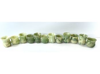 12 Jade Cups