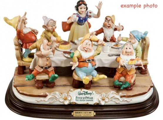 Laurenz By Enesco Porcelain Snow White And Seven Dwarves- Capodimonte  #827/2500