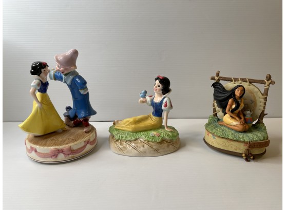 Disney Schmid And Enesco Music Figurines