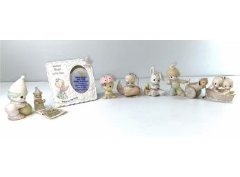 Precious Moments  Figurines , Picture Frame And Pin