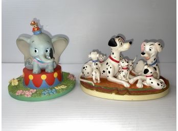 Disney Animated Classics - 101 Dalmations And Dumbo Figurines