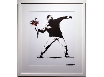 Banksy - Flower Thrower - Offset Litho