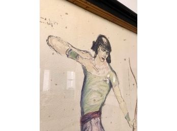 Framed Art: Archer In Green Shirt, From Baker Furniture