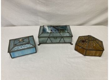Stained Glass Style Jewelry Boxes