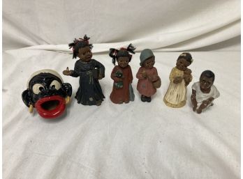 Vintage Black African American Americana Figures