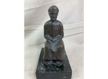Bronze Of Seated Woman