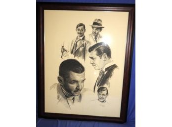 20 X 25 Signed & Numbered Clark Gable Framed Art