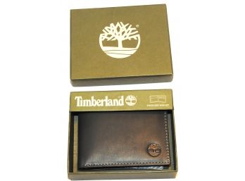 Brand New Timberland All Leather Wallet In Original Box
