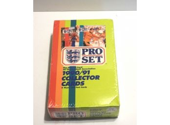 Sealed Box Of Packs 1991 Pro Set Soccer Cards