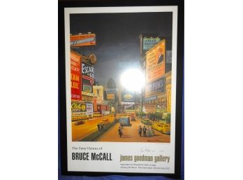 24 X 34 Framed SIGNED & Numbered Bruce McCall ZANY VISIONS City Print With COA