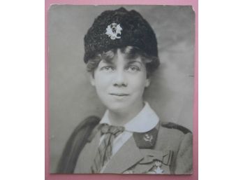Photograph Of Young Woman In Scottish Uniform
