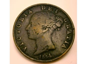 1854 English Copper Penny