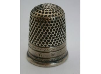 Antique Sterling Silver Thimble