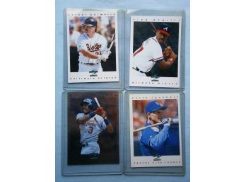 (4) 1996 SCORE Baseball Cards, McGriff, Palmeiro, Lockbart, & Jordan