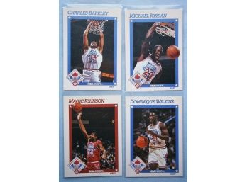 1991 NBA Hoops Cards, Barkley, Jordan, Johnson, & Wilkins