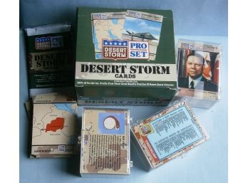 Approx. 350 Desert Storm Cards And Store Display Box.