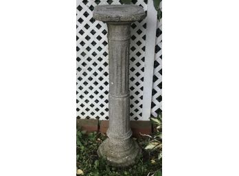 Antique Concrete Pedestal, Great Patina