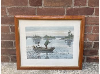 Arthur Burdett Frost, Got Em Lake Fishing Print