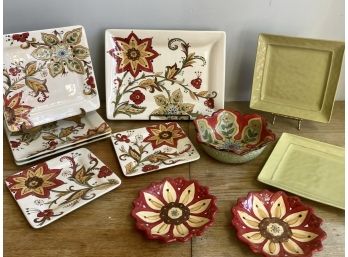 A Beautiful Collection Of Pier 1 Imports Serving Ware