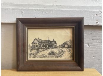 A Framed Print, Signed Mary Rucci, 1974