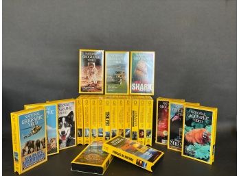 A Collection Of 22 National Geographic VHS Tapes