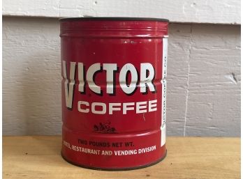 A Victor Coffee Tin