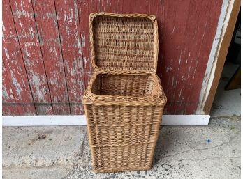 A Well Built Wicker Laundry Basket