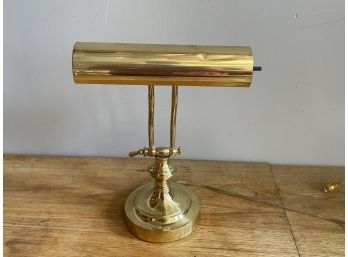Vintage Brass Bankers Lamp