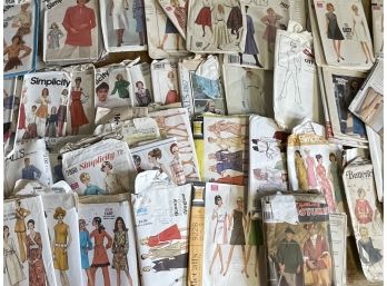 A Very Large Collection Of Vintage Fashion Patterns