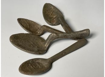 Four Antique Apothecary Spoons