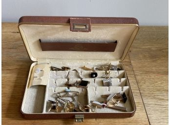 A Collection Of Cuff Links With Case