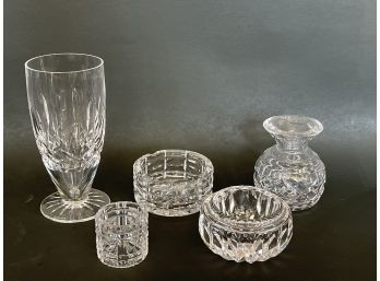 Beautiful Waterford Crystal Pieces, Including 2 Ashtrays