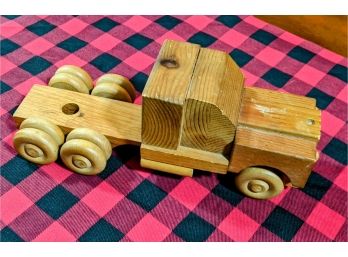Handmade Wooden Tractor Trailer Rig( Truck Only)