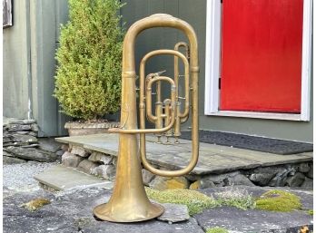 An Antique Brass Tuba