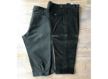 A Set Of 2 Pairs Of Shooting Breeks - Musto And Purdy - Moleskin And Corduroy